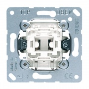Выключатель кнопочный 1-клавишный 10а Jung механизм
