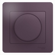 Светорегулятор (диммер) поворотный 300Вт в сборе SE Glossa, сиреневый туман