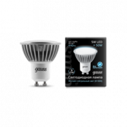 Лампа Gauss LED MR16 GU10 5W SMD AC220-240V 4100K FROST  1/10/100