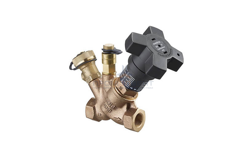 Вентиль регулирующий Oventrop Hydrocontrol VTR (25 бар) - Ду50 (ВР/ВР, с ниппелем и шаровым краном)