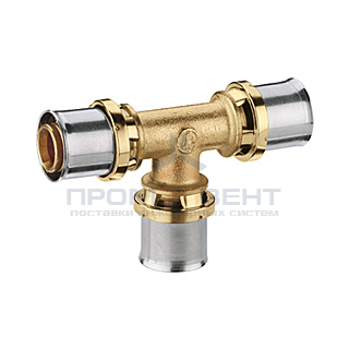 Тройник Giacomini RM150 - 26x3.0 (прессовой, для металлопластиковых труб)