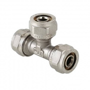 Тройник переходной VALTEC VTm.331 - 26 x 20 x 26 (винтовой, для металлопластиковых труб)