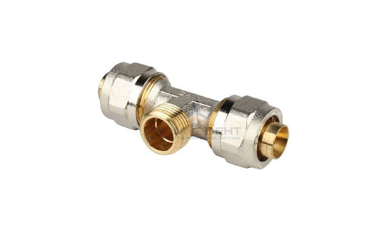 Тройник с переходом на наружную резьбу STOUT - 32 x 1