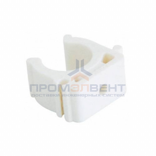 Клипса для труб KALDE - 20 (для полипропиленовых труб, цвет белый)
