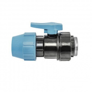 Кран шаровой с переходом на внутреннюю резьбу UNIDELTA 1071 - 63 x 2" (винтовой, для труб ПНД)