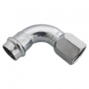 Отвод 90° Conex Banninger PC 4002G - 28 x 1" (оцинкованная сталь)