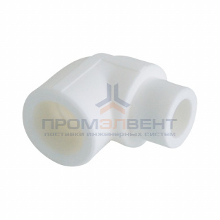 Отвод 90° KALDE - 25 (под пайку внутренняя/наружная для полипропиленовых труб, цвет белый)
