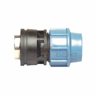 Переход на внутреннюю резьбу UNIDELTA 1036 - 25 x 3/4" (винтовой, для труб ПНД, резьба латунная)