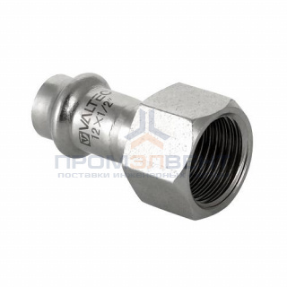 Переход на внутреннюю резьбу VALTEC VTi.902 - 18 x 3/4" (прессовой, для труб из нержавеющей стали)