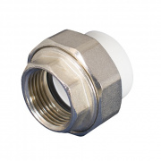 Переход на внутреннюю резьбу разъемный KALDE - 25 x 3/4" (для полипропиленовых труб, цвет белый)