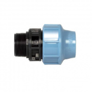 Переход на наружную резьбу UNIDELTA 1003 - 32 x 3/4" (винтовой, для труб ПНД, резьба пластиковая)