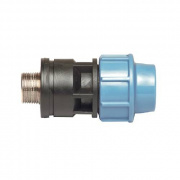 Переход на наружную резьбу UNIDELTA 1035 - 40 x 1"1/4 (винтовой, для труб ПНД, резьба латунная)