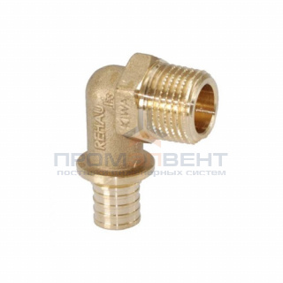 Переход на наружную резьбу угловой REHAU RX - 25 x 3/4" (бронза, для труб серии RAUTITAN)