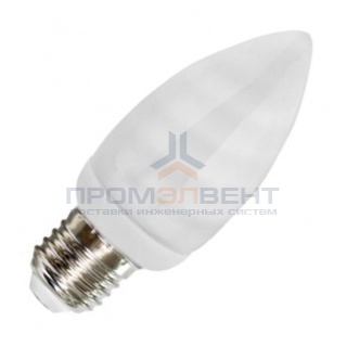 Лампа энергосберегающая свеча ESL B QL7 11W 4200K E27 белая, d38x101