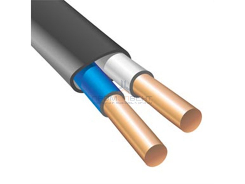 Кабель силовой ВВГнг(А) 2х4,0 плоский ГОСТ 31996 (Электрокабель НН)