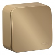 Кнопочный выключатель с самовозвратом (cх.1) Blanca Schneider Electric 10А титан изол.пластина