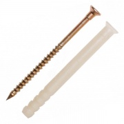 Дюбель-гвоздь 6х60 SMX-L потайной бортик нейлон (ведро 100шт)