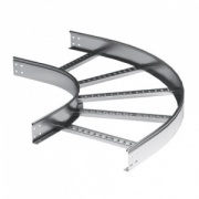 Угол горизонтальный 90? 80x300 R600, цинк-ламельный