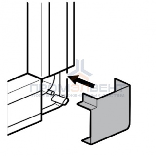 Плоский угол 40x16мм Legrand METRA