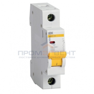 Автоматический выключатель ВА47-29 1Р 40А 4,5кА характеристика С ИЭК (автомат)