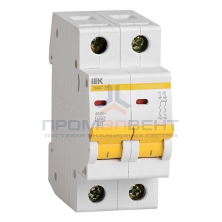 Автоматический выключатель ВА47-29 2Р 32А 4,5кА характеристика D ИЭК (автомат)