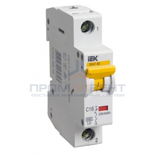 Автоматический выключатель ВА 47-60 1Р 50А 6 кА характеристика С ИЭК (автомат)