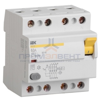 УЗО ВД1-63 4Р 63А 100мА ИЭК