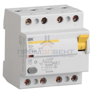 УЗО ВД1-63 4Р 63А 30мА ИЭК