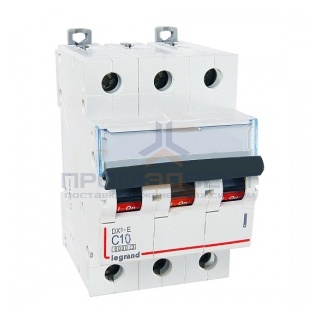 Автоматический выключатель Legrand DX3-E C10 3П 6000/6kA (автомат)