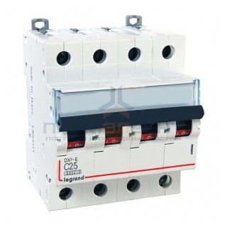 Автоматический выключатель Legrand DX3-E C25 4П 6000/6kA (автомат)
