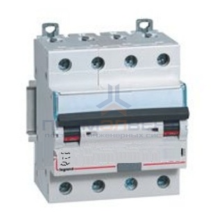 Дифавтомат Legrand DX3 АВДТ 4П C25А 300MA тип AC 4 модуля