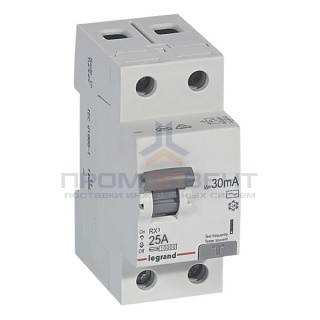 УЗО Legrand RX3 ВДТ 2П 25А 30мА тип A