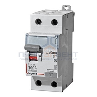УЗО Legrand DX3 ВДТ 2П 100А 30мА тип AC