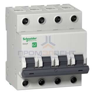 Автоматический выключатель Schneider Electric EASY 9 4П 63А B 4,5кА 400В (автомат)