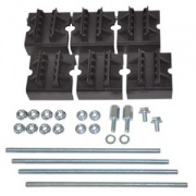 Набор держателей, для шин толщиной 10мм, 1-3 шины на полюс, 4 полюса