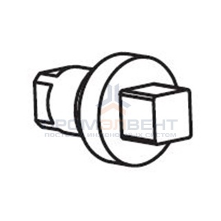 Пластиковый ключ/ручка квадратного профиля 7мм