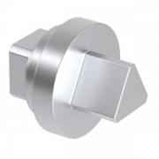 Личинка замка, для малой ручки, под ключ треугольного профиля 7мм