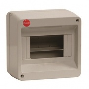 щиток настенный, серый, без крышки, 6мод., RAL 7035