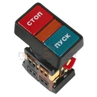 Кнопка РPВВ-30N "Пуск-Стоп" d30мм неон/240В 1з+1р ИЭК